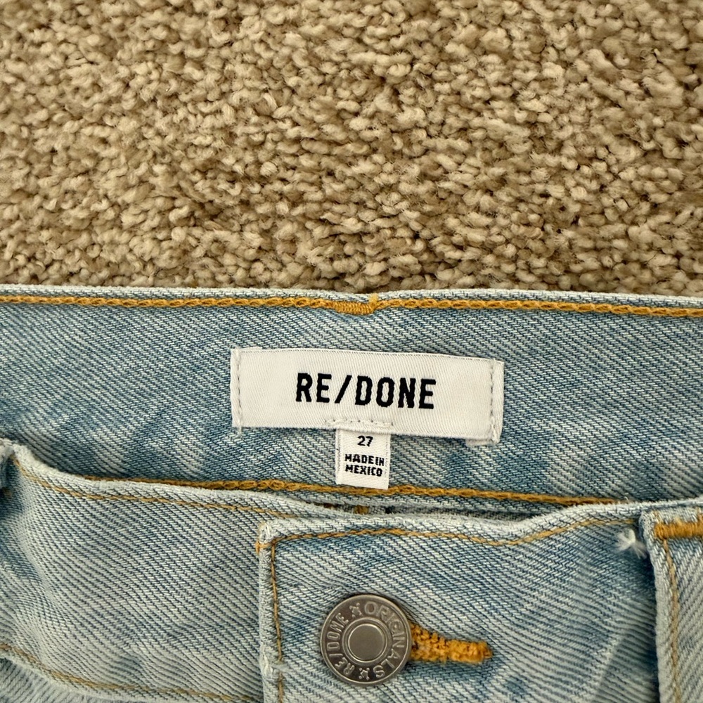 Re/Done Distressed Relaxed Fit Jeans Size 27 - Picture 2 of 4